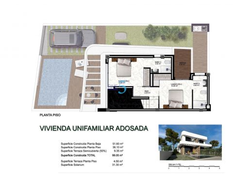 Villa Nueva construcción  En Los Montesinos